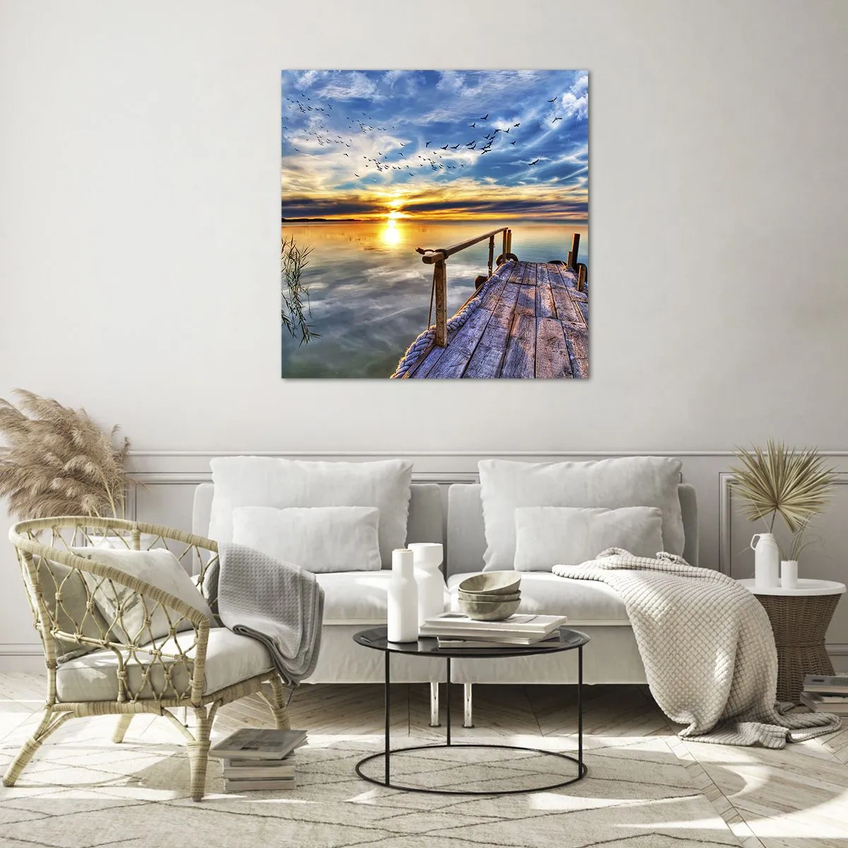 Glasbild - Bild auf glas - Der Wind geht zur Ruhe - 70x70 cm