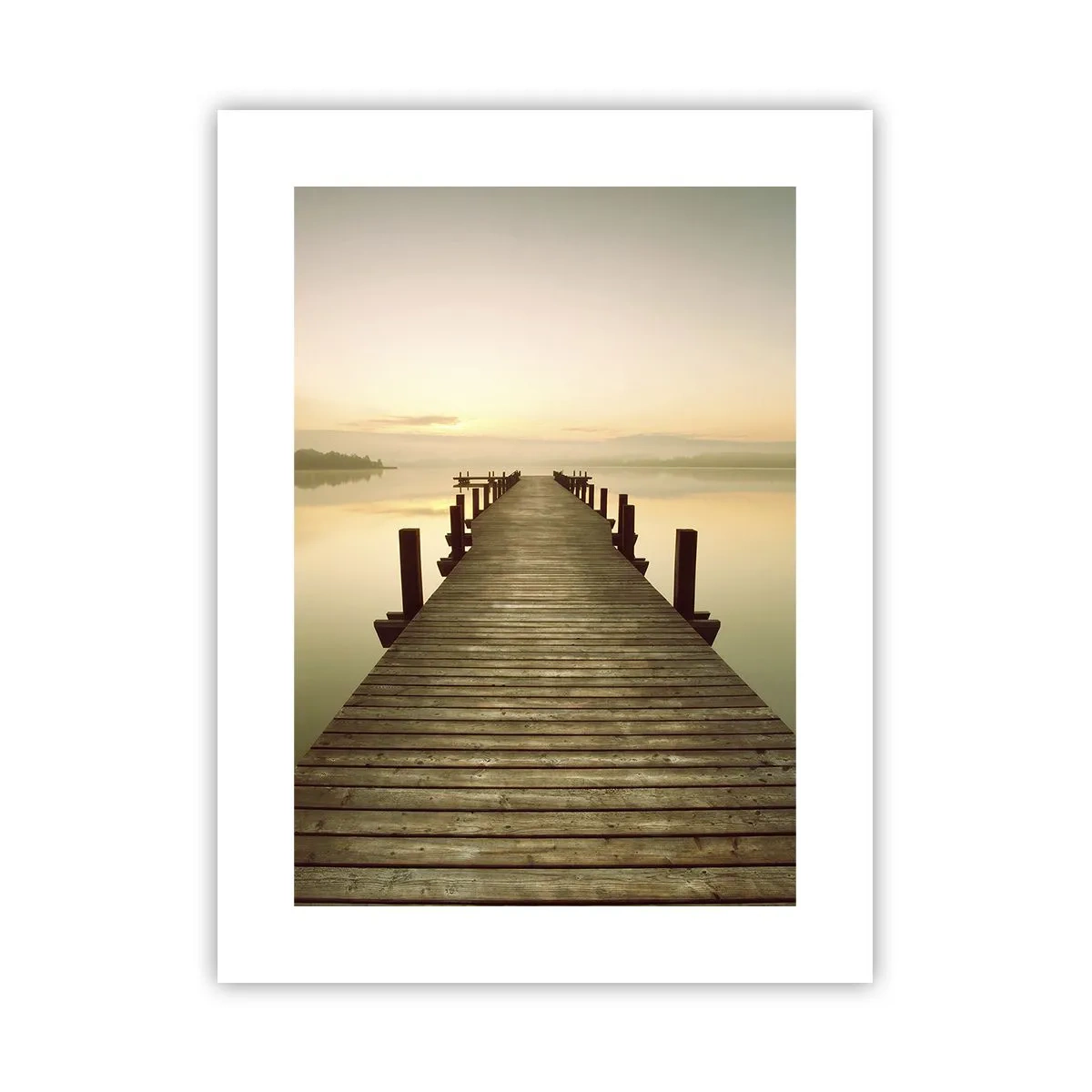 Poster - Tagesanbruch, Morgendämmerung, Licht - 30x40 cm