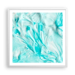 Poster in einem weißen Rahmen - Für immer zusammen - 60x60 cm