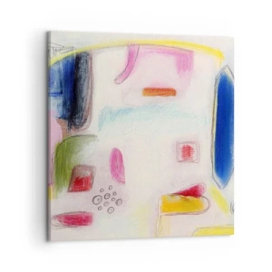 Bild auf Leinwand - Leinwandbild - Eher konvex als konkav oder flach - 50x50 cm