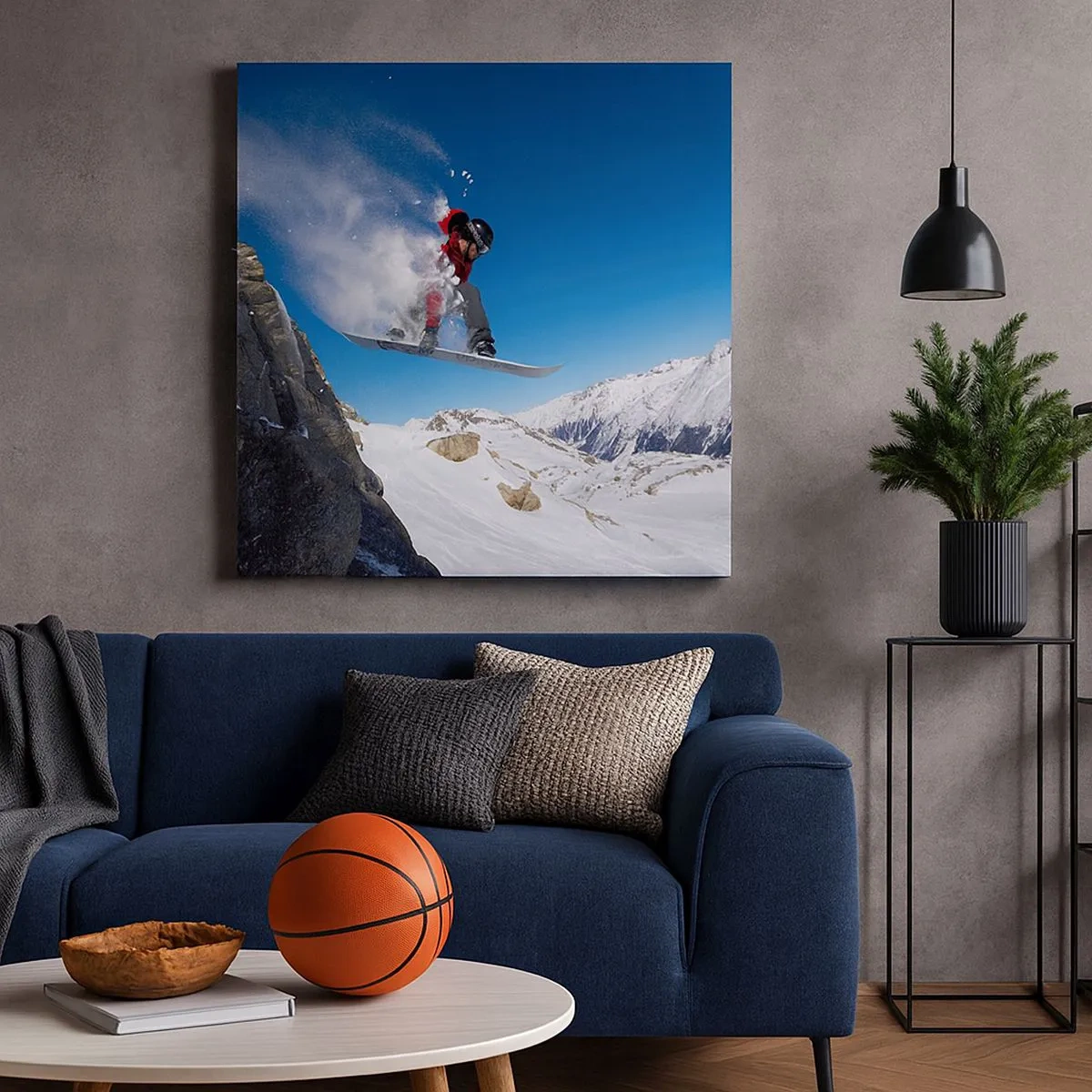 Bild auf Leinwand - Leinwandbild - Und du wurdest Teil des Raums - 30x30 cm