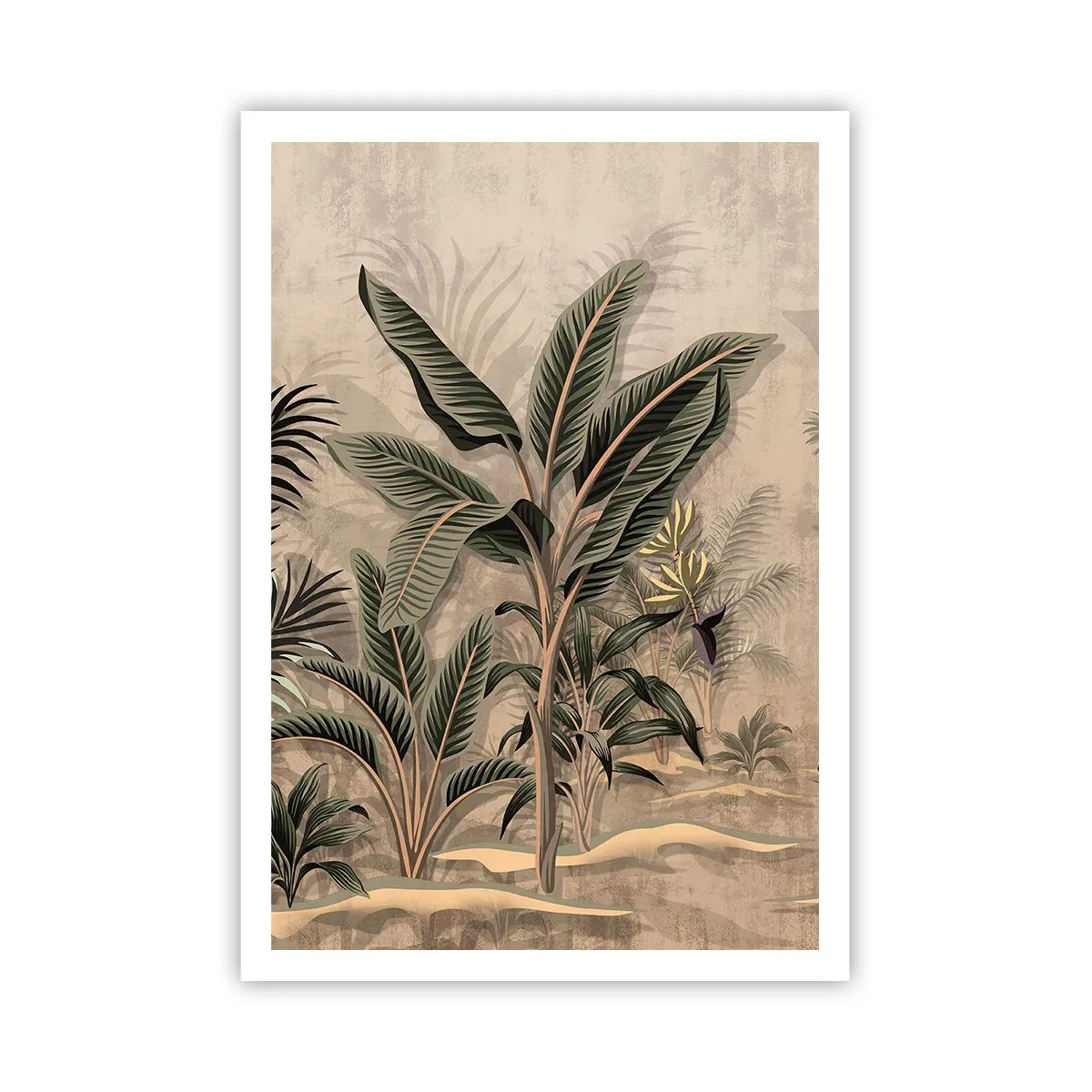 Poster - Eine Gravur im Kolonialstil - 70x100 cm