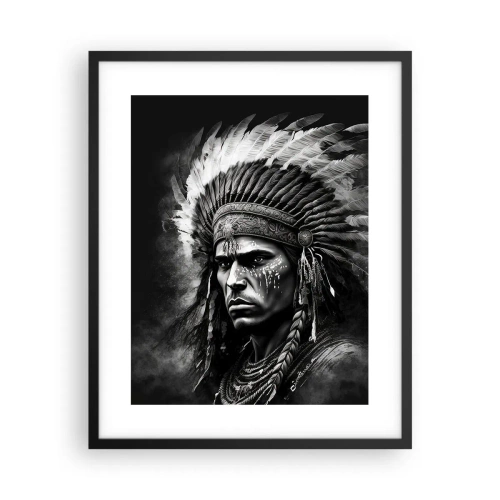 Poster in einem schwarzem Rahmen - Anführer und Krieger - 40x50 cm