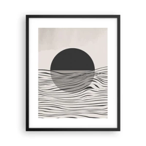 Poster in einem schwarzem Rahmen - Halbe Komposition - 40x50 cm