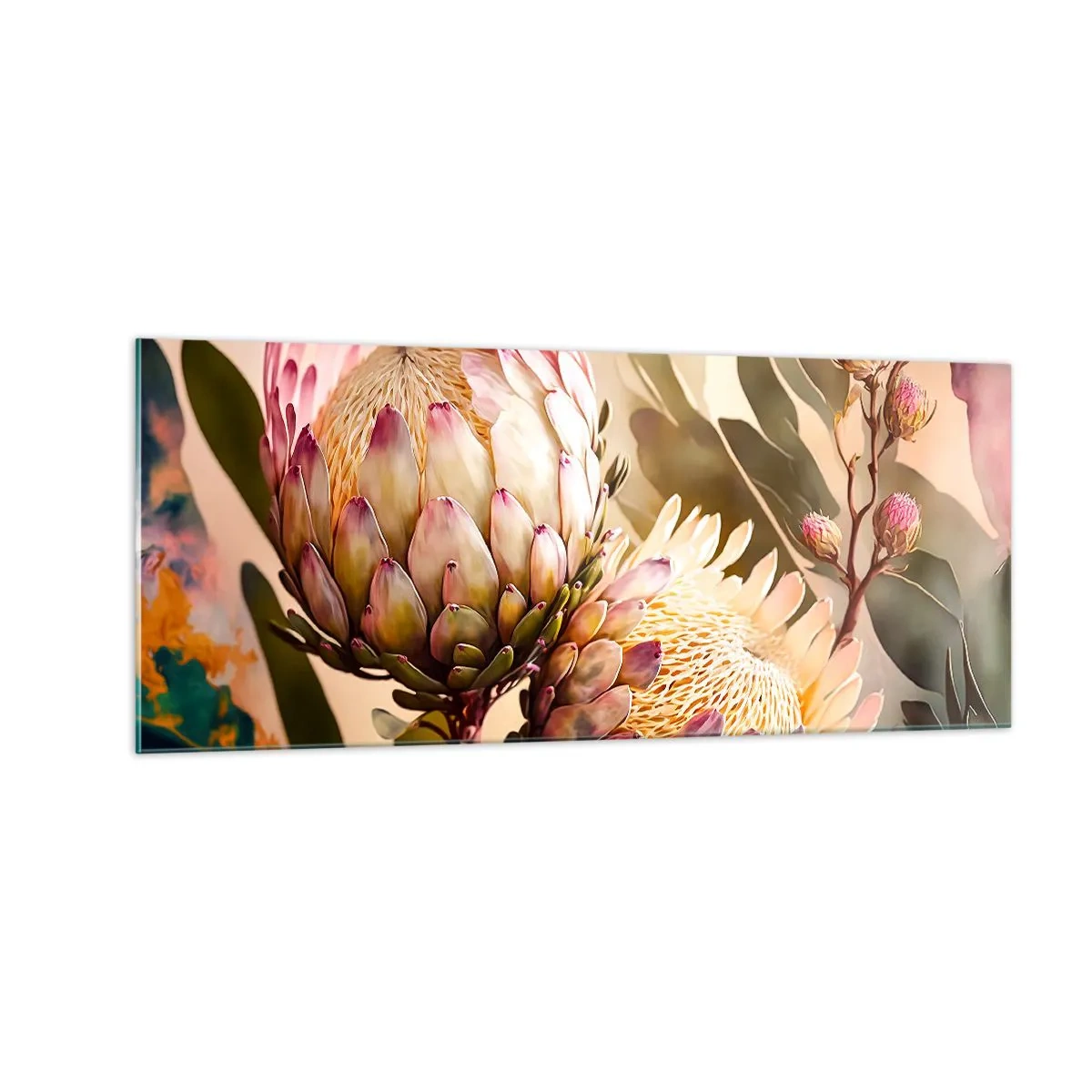 Glasbild - Bild auf glas - Zärtlich umarmt - 100x40 cm