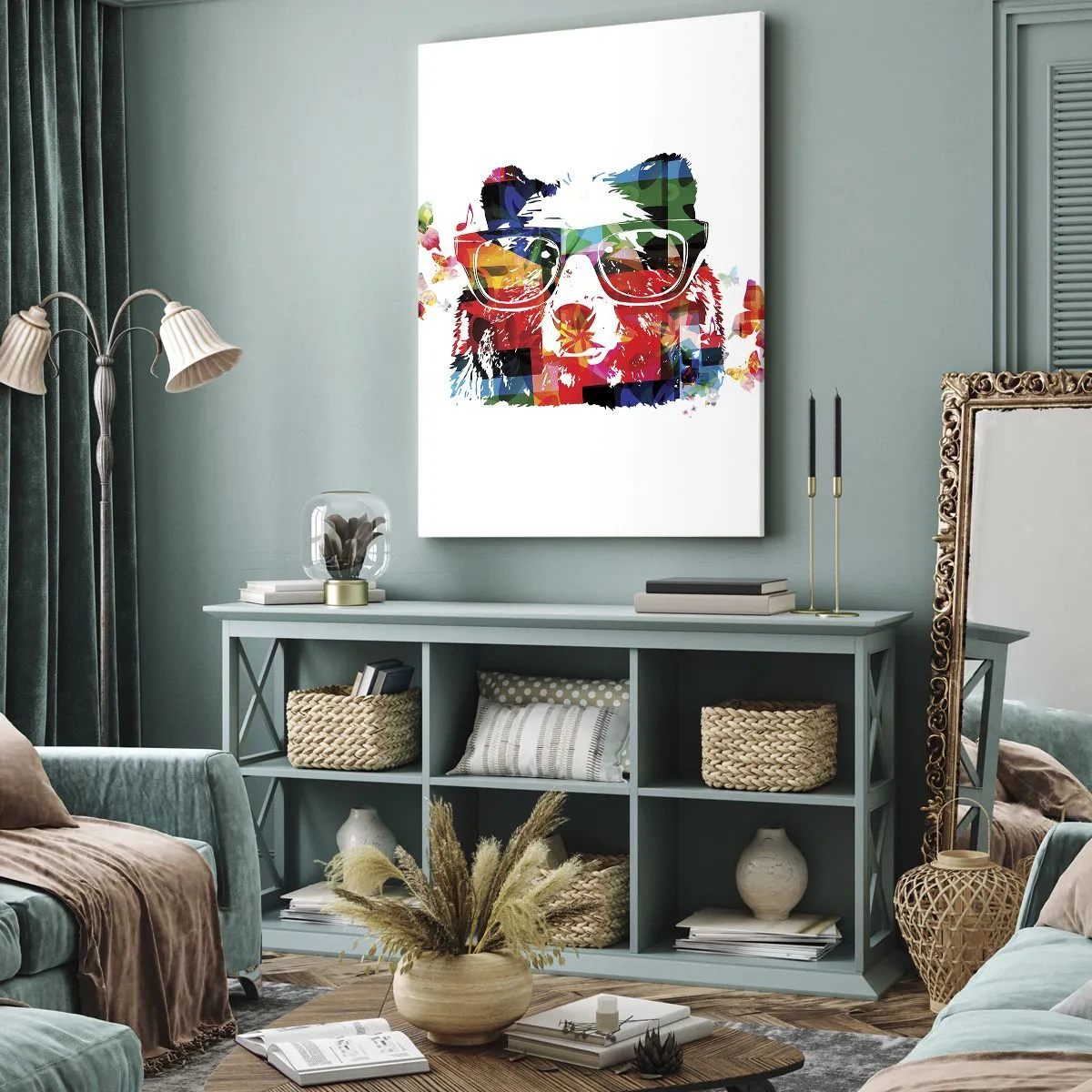 Bild auf Leinwand - Leinwandbild - Ich mag! - 55x100 cm