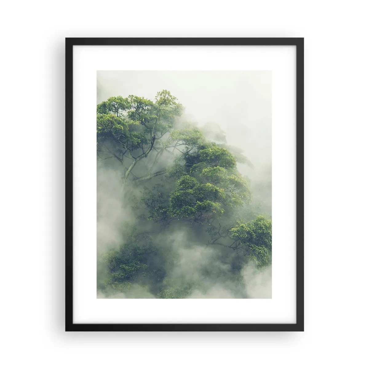 Poster in einem schwarzem Rahmen - In Nebel gehüllt - 40x50 cm