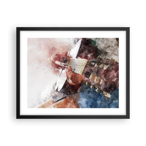 Poster in einem schwarzem Rahmen - Und was halten Sie davon? - 50x40 cm