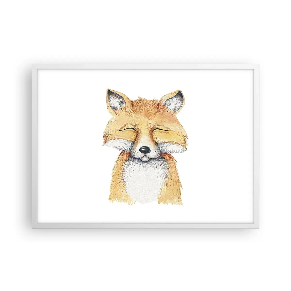 Poster in einem weißen Rahmen - Fuchsstimmungen - 70x50 cm