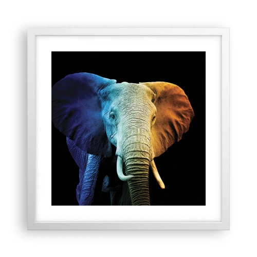 Poster in einem weißen Rahmen - Exzentrisch, kein Verrückter - 40x40 cm