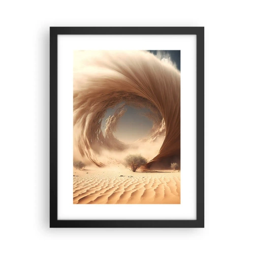 Poster in einem schwarzem Rahmen - Geöffnetes Portal - 30x40 cm