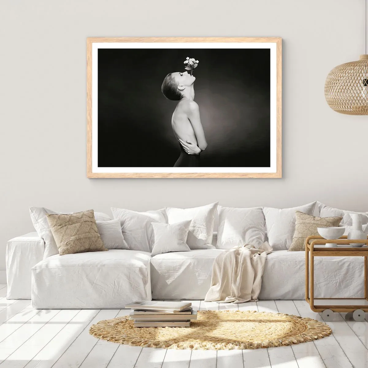 Poster in einem Rahmen aus heller Eiche - Exzentrische Eleganz - 40x30 cm