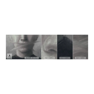 Fototapeten Muster Premium Sand - Ohne ein Wort - Abstraktion, Grafik, Gesicht - 100x30 cm