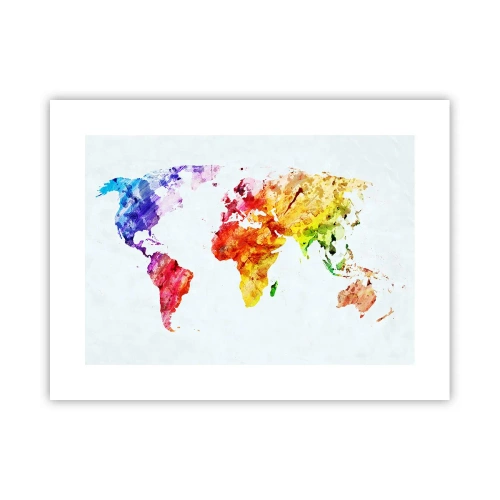Poster - Alle Farben der Welt - 40x30 cm