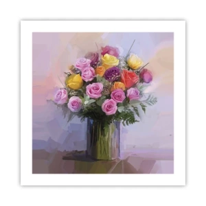 Poster - Festgehaltene Schönheit - 50x50 cm