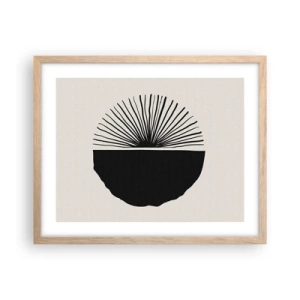 Poster in einem Rahmen aus heller Eiche - Eine Reihe von Möglichkeiten - 50x40 cm