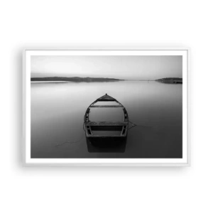 Poster in einem weißen Rahmen - Sehnsucht und Melancholie - 100x70 cm