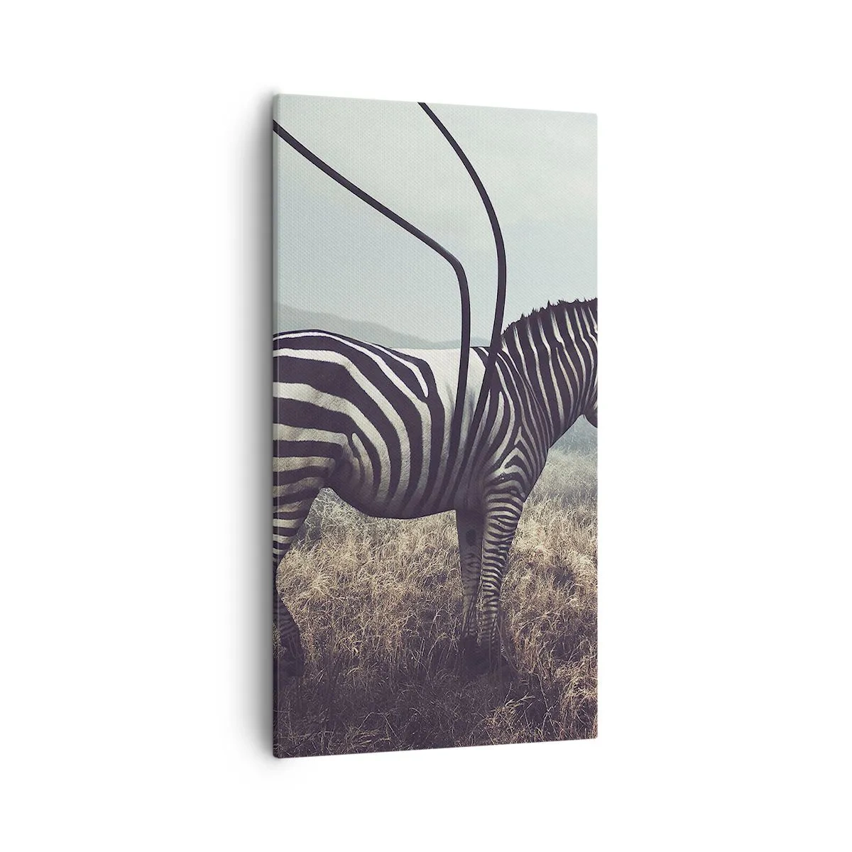 Bild auf Leinwand - Leinwandbild - Achtung! Fehler - 55x100 cm