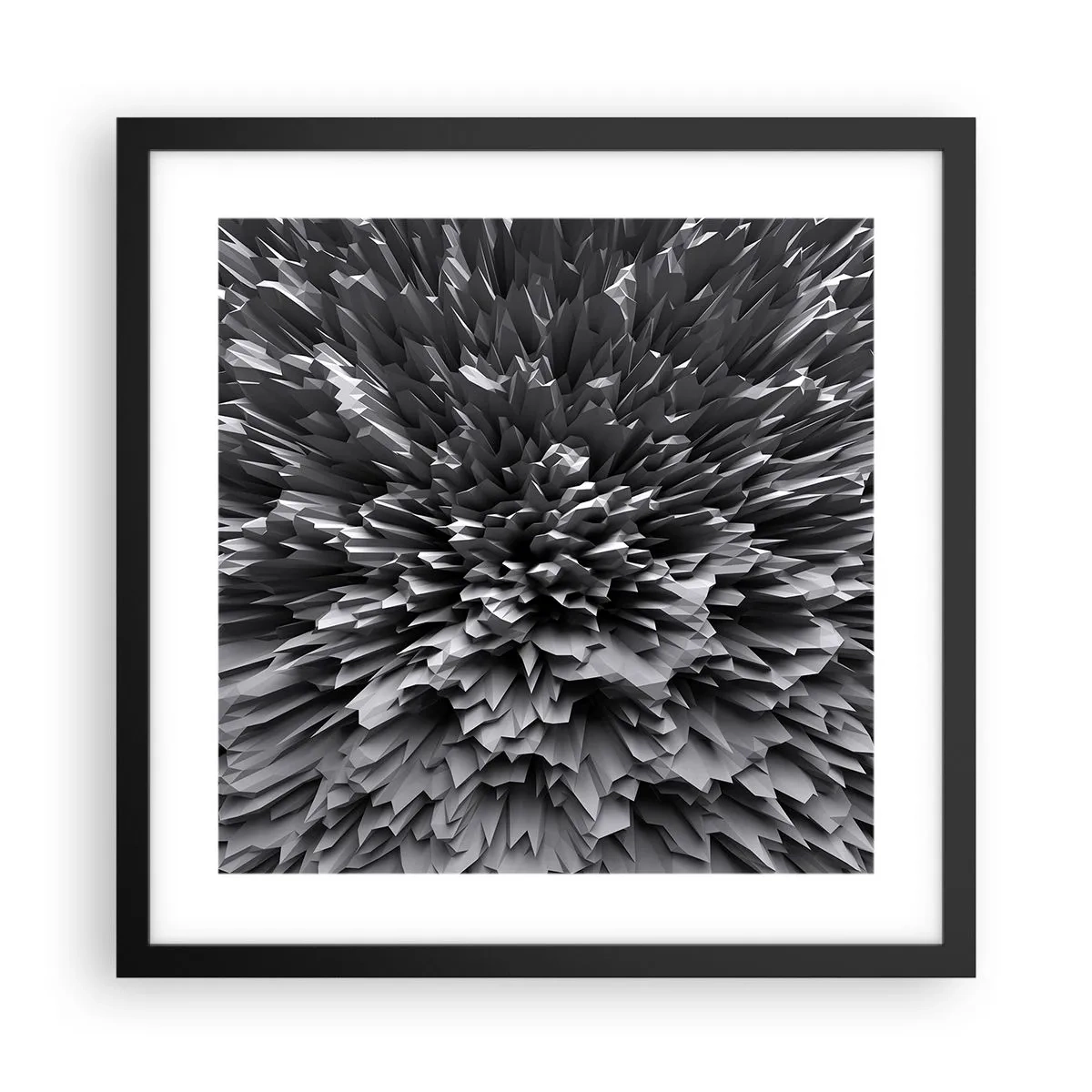 Poster in einem schwarzem Rahmen - Härter kann es nicht werden - 40x40 cm