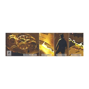 Fototapeten Muster Selbstklebend Deluxe Sticker - An der Quelle der Zeit - Abstraktion, Stück, Grafik - 100x30 cm