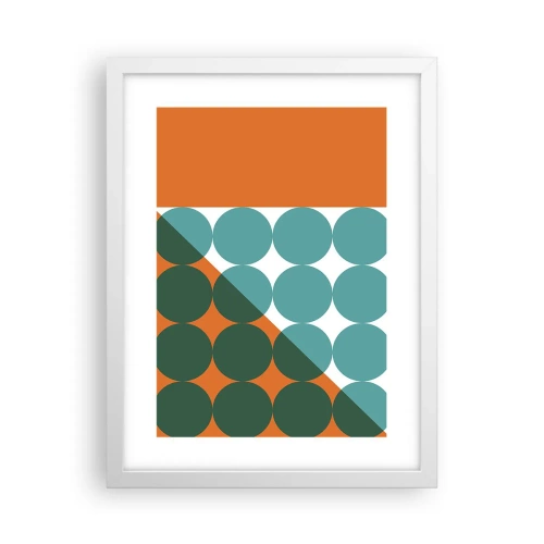 Poster in einem weißen Rahmen - Nach oben und schräg - 30x40 cm