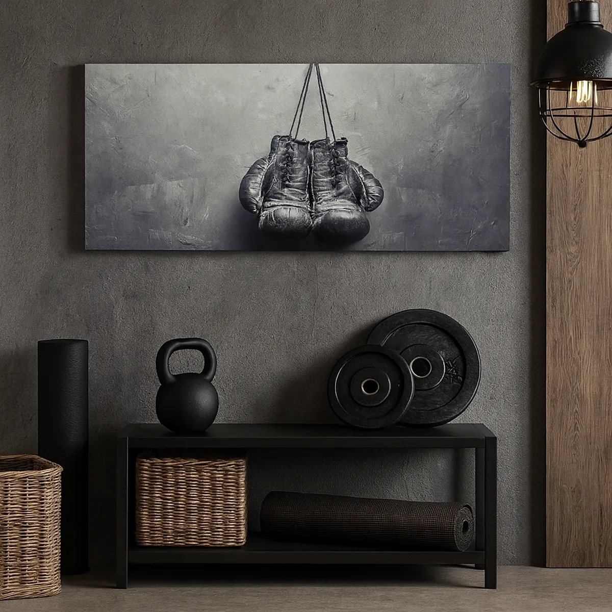 Bild auf Leinwand - Leinwandbild - Zeit des Kampfes und Zeit des Friedens - 30x30 cm