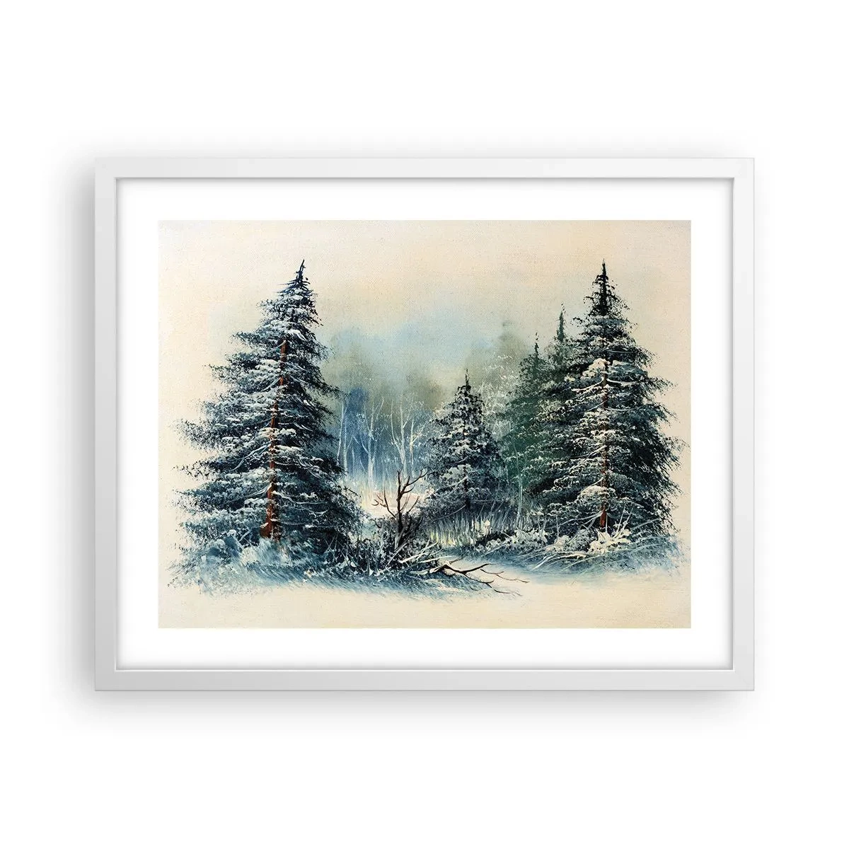 Poster in einem weißen Rahmen - Bereit für Weihnachten - 50x40 cm