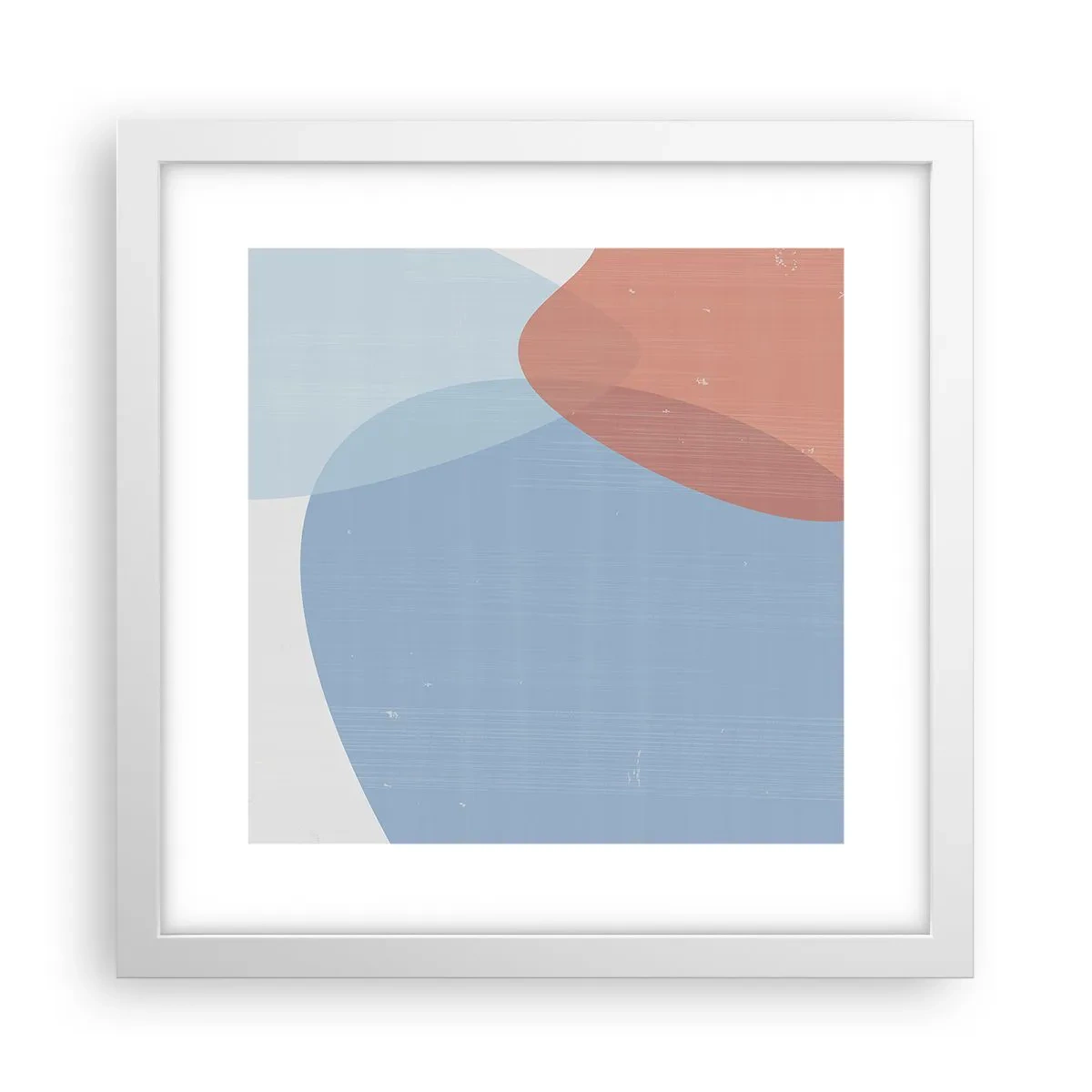 Poster in einem weißen Rahmen - Pastellbeziehungen - 30x30 cm