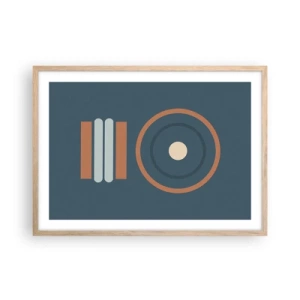 Poster in einem Rahmen aus heller Eiche - Das Wesen der Dinge - 70x50 cm