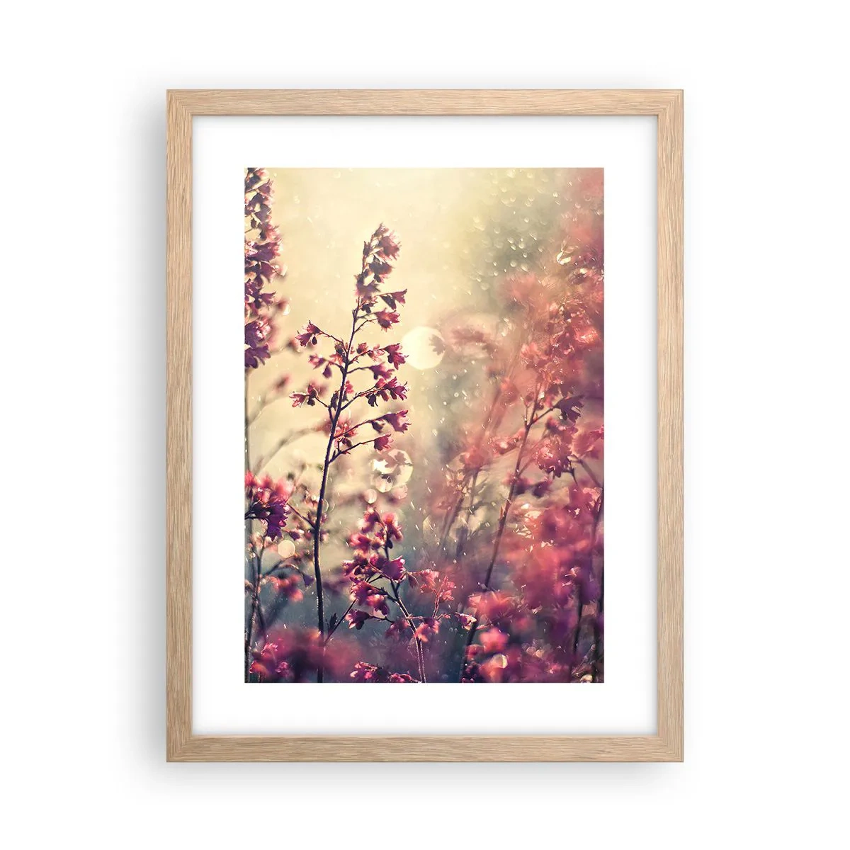 Poster in einem Rahmen aus heller Eiche - Geheimnisvoller Garten - 30x40 cm