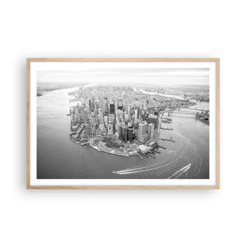 Poster in einem Rahmen aus heller Eiche - Und wie kann es man nicht lieben? - 91x61 cm