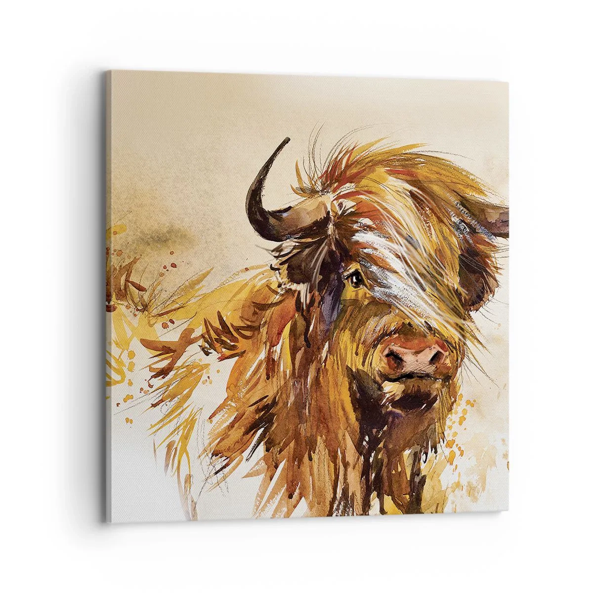 Bild auf Leinwand - Leinwandbild - Stolz des Jägers - 70x70 cm