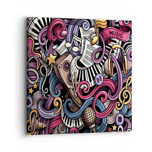 Bild auf Leinwand - Leinwandbild - Komplizierte Melodie - 30x30 cm