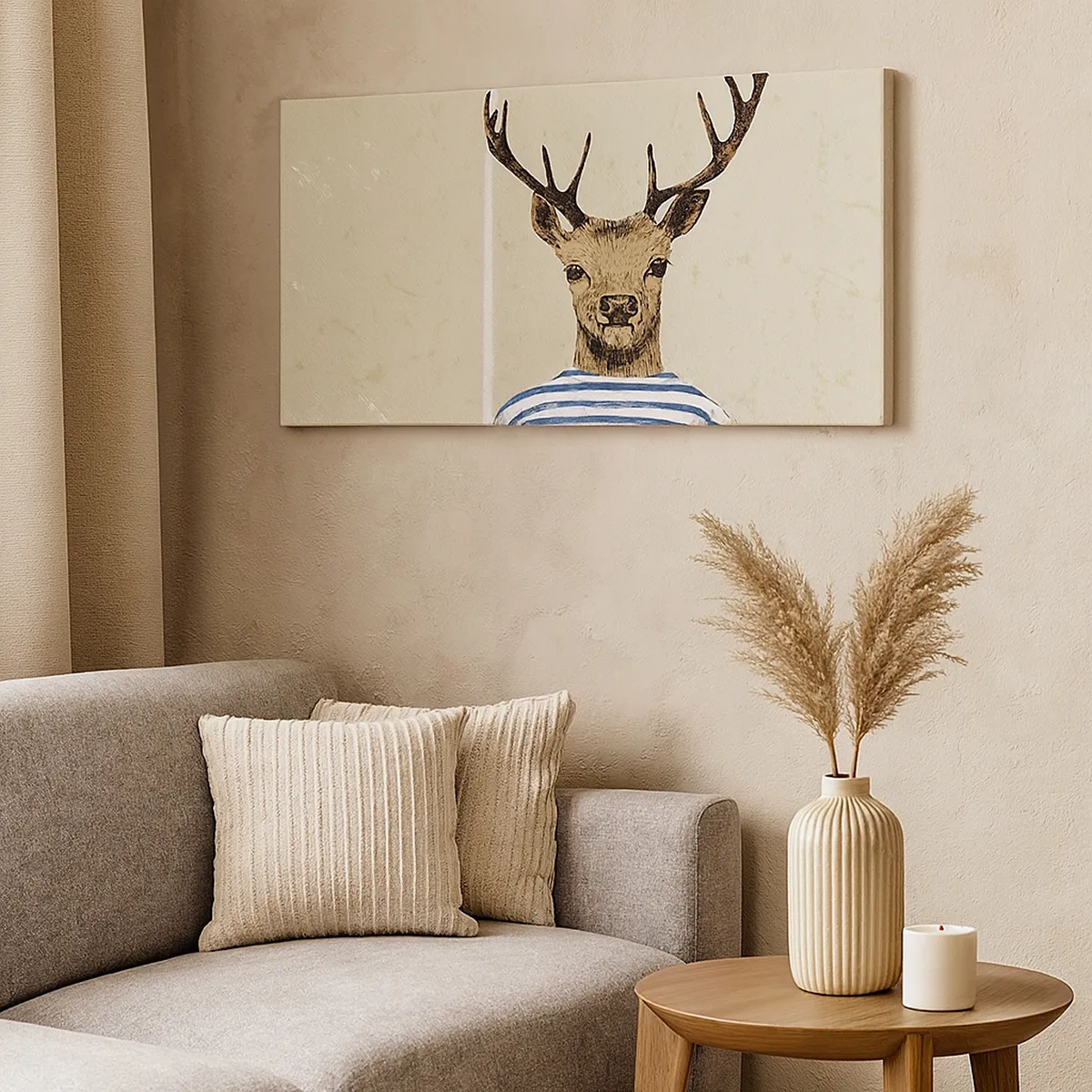 Bild auf Leinwand - Leinwandbild - Weil ich gestreifte T-Shirts mag! - 30x30 cm