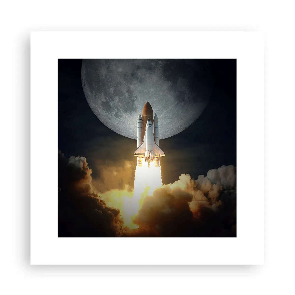 Poster - Beginn eines überirdischen Abenteuers - 30x30 cm