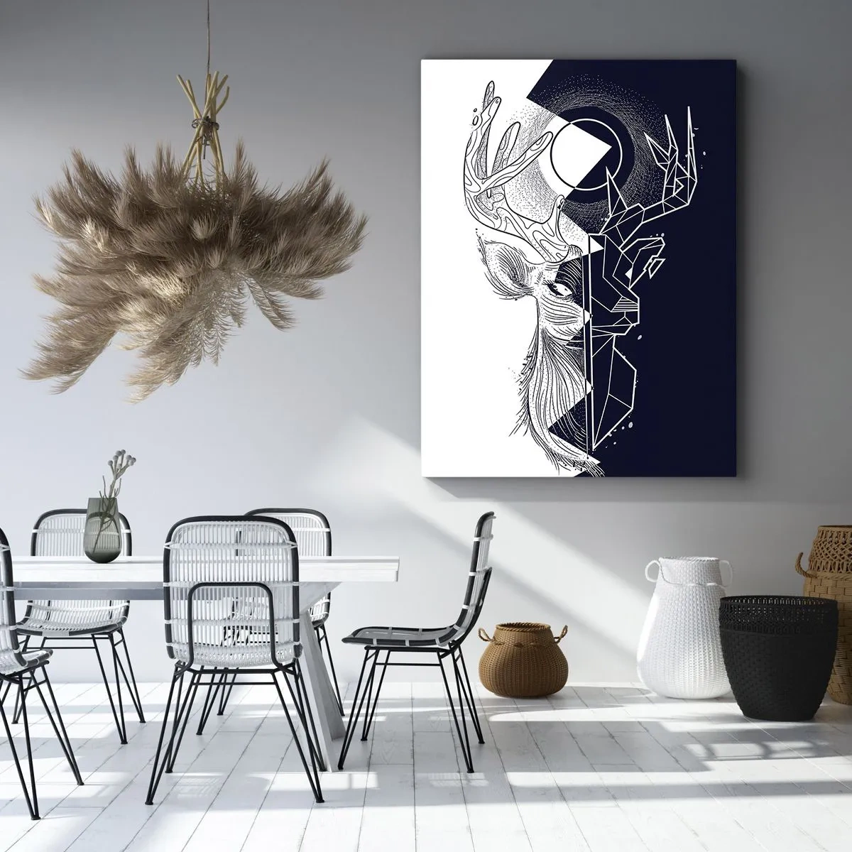 Bild auf Leinwand - Leinwandbild - Der Kampf und die Einheit der Gegensätze - 55x100 cm