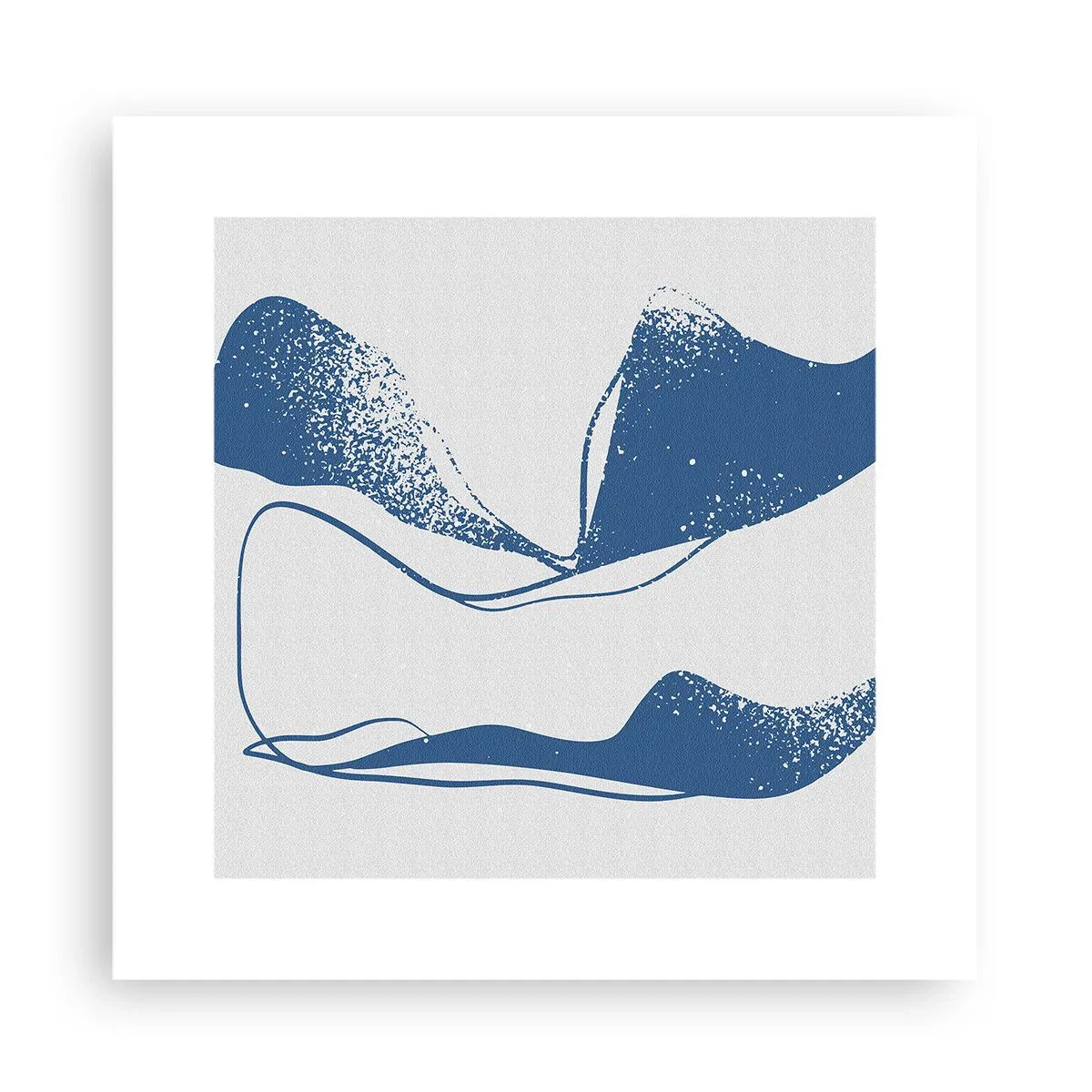 Poster - Geflügelte Abstraktion - 30x30 cm