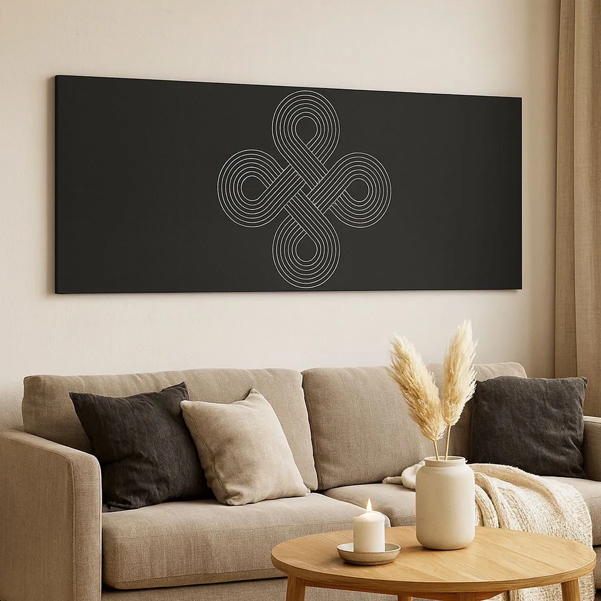 Bild auf Leinwand - Leinwandbild - Im keltischen Geist - 100x40 cm