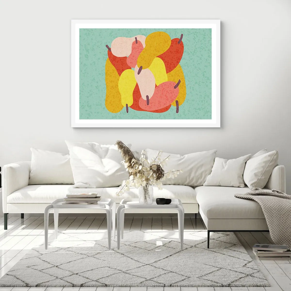 Poster in einem weißen Rahmen - Probieren Sie die Sommersonne - 40x30 cm