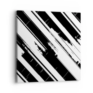 Bild auf Leinwand - Leinwandbild - Eine intensive und dynamische Komposition - 40x40 cm