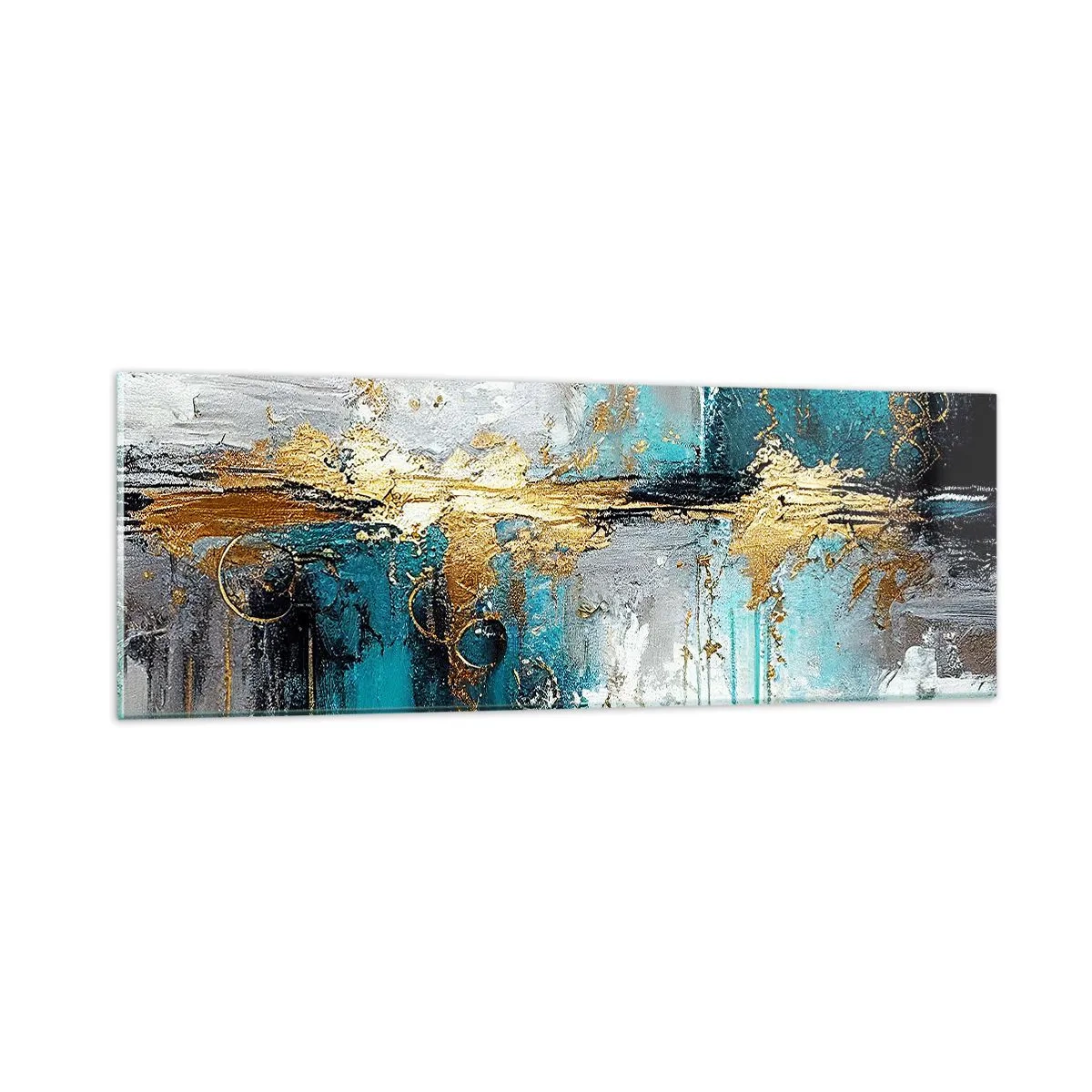 Glasbild - Bild auf glas - Alles fließt - 90x30 cm