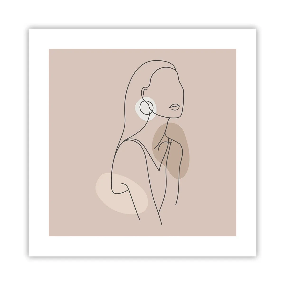 Poster - Mädchenhafte Ikone - 40x40 cm