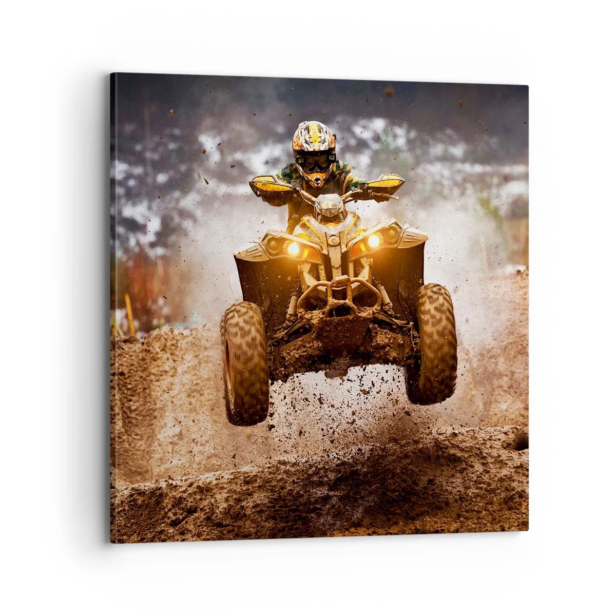 Bild auf Leinwand - Leinwandbild - Kein Risiko kein Spaß - 70x70 cm