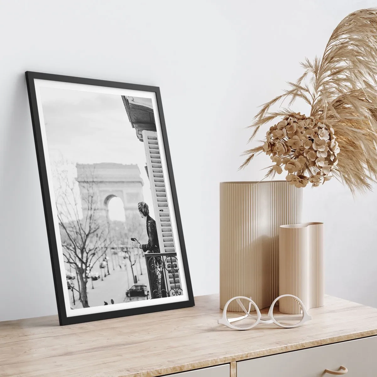 Poster in einem schwarzem Rahmen - Ein Zimmer mit Aussicht - 40x50 cm