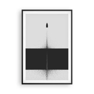 Poster in einem schwarzem Rahmen - Direkt zum Ziel - 61x91 cm