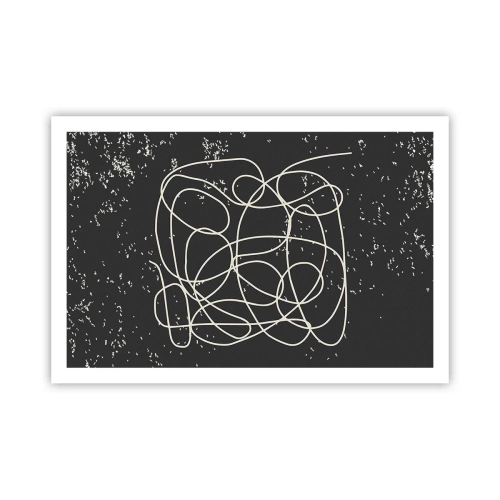 Poster - Wandernde, umherschweifende Gedanken - 91x61 cm