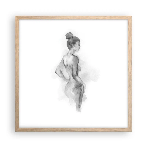 Poster in einem Rahmen aus heller Eiche - Schön wie ein Gemälde - 50x50 cm