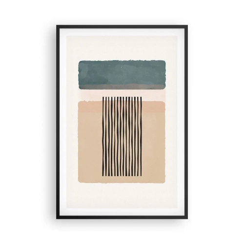 Poster in einem schwarzem Rahmen - Alles ist in Ordnung - 61x91 cm