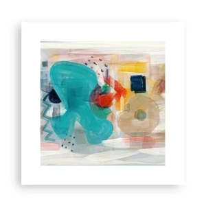 Poster - Buntes Spiel - 30x30 cm