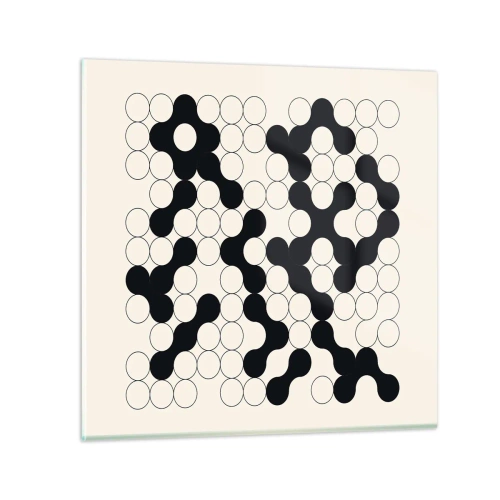 Glasbild - Bild auf glas - Chinesisches Spiel – Variation - 70x70 cm